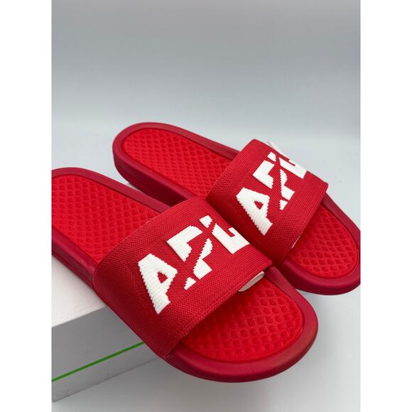 $130 APL Big Logo TechLoom Slide Red/White Size 10M - Picture 2 of 4
